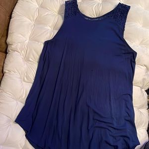 Old navy size large blue long sleeveless shirt